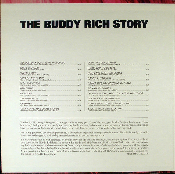 Buddy Rich And His Orchestra : The Buddy Rich Story (2xLP, Comp)