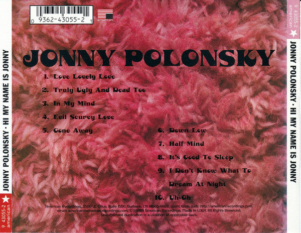 Jonny Polonsky : Hi My Name Is Jonny (CD, Album)
