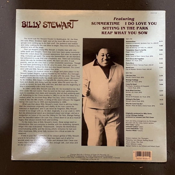 Billy Stewart : The Greatest Sides (LP, Comp)