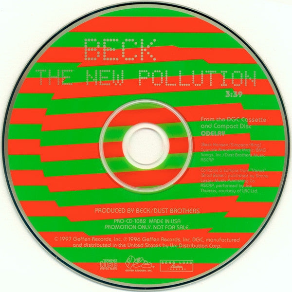Beck : The New Pollution (CD, Single, Promo)