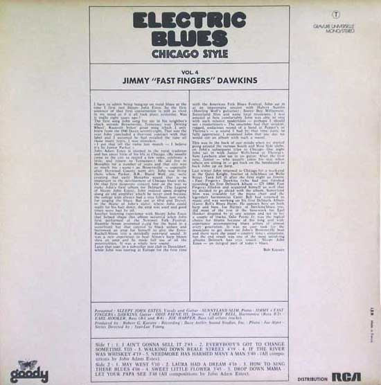 Sleepy John Estes : Vol.3 Sleepy John Estes/Sunnyland Slim/Earl Hooker (LP, Album)