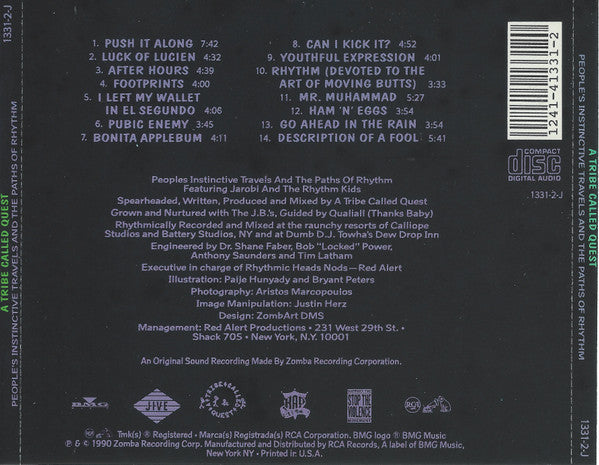 A Tribe Called Quest : People's Instinctive Travels And The Paths Of Rhythm (CD, Album)