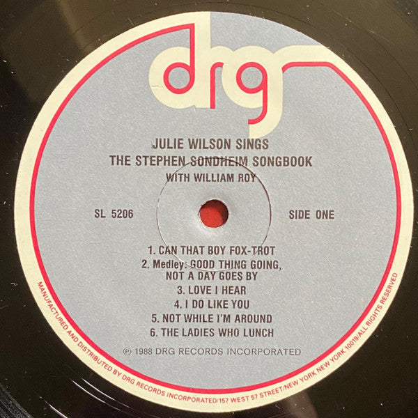 Julie Wilson - William Roy - Stephen Sondheim : Sings The Stephen Sondheim Songbook (LP, Album)