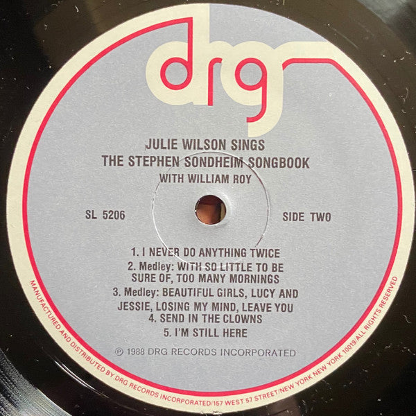 Julie Wilson - William Roy - Stephen Sondheim : Sings The Stephen Sondheim Songbook (LP, Album)