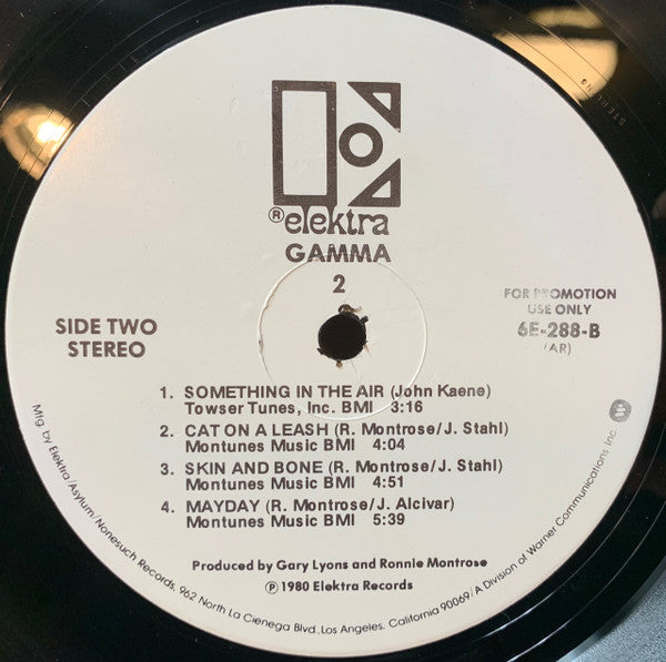 Gamma (5) : Gamma 2 (LP, Album, Promo, AR )