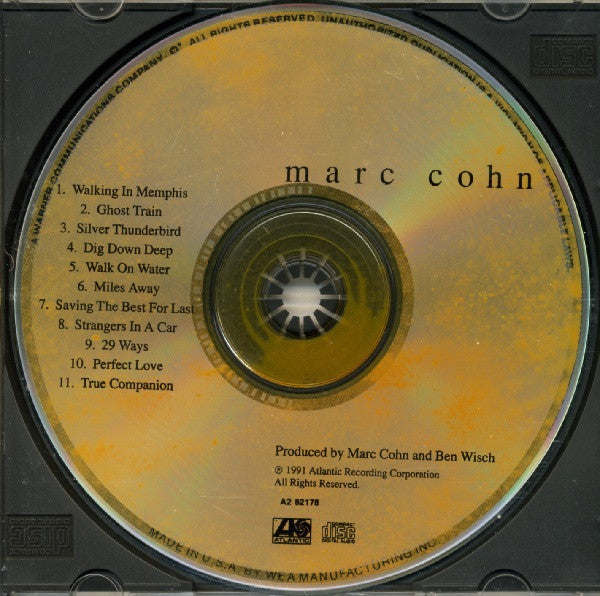 Marc Cohn : Marc Cohn (CD, Album, Club, Col)