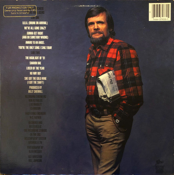 Johnny Paycheck : Lovers And Losers (LP)