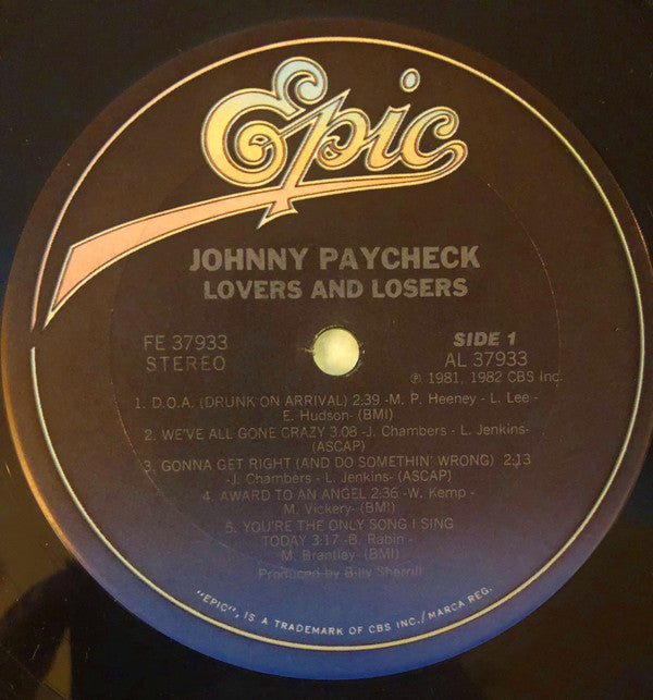 Johnny Paycheck : Lovers And Losers (LP)
