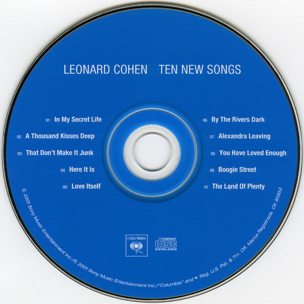 Leonard Cohen : Ten New Songs (CD, Album)