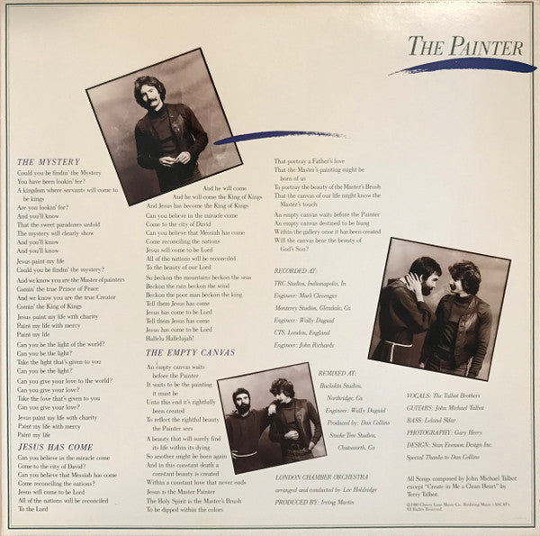 John Michael Talbot And Terry Talbot With The London Chamber Orchestra : The Painter (LP, Album)