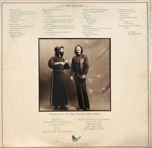 John Michael Talbot And Terry Talbot With The London Chamber Orchestra : The Painter (LP, Album)