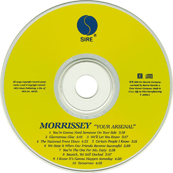 Morrissey : Your Arsenal (CD, Album, SRC)