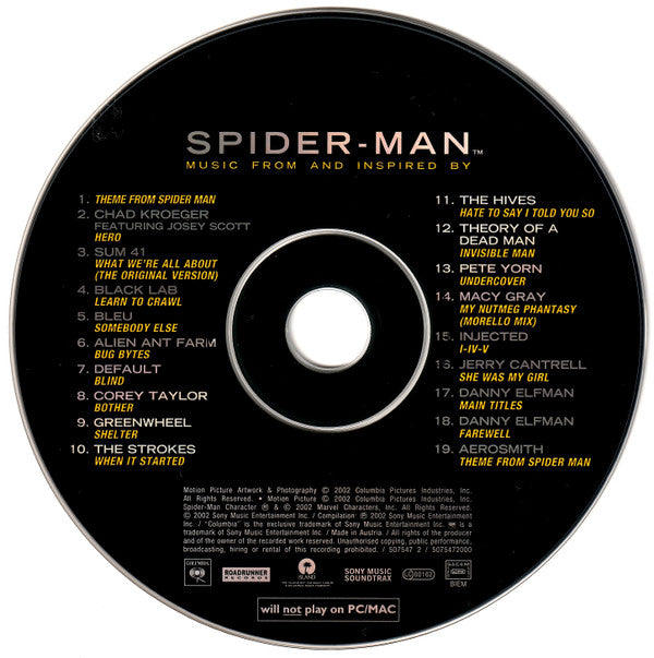 Various : Spider-Man (Music From And Inspired By) (CD, Comp)