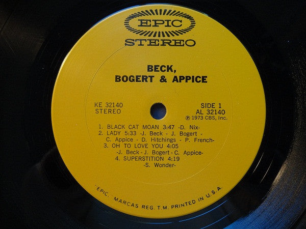 Beck, Bogert & Appice : Beck, Bogert & Appice (LP, Album, San)