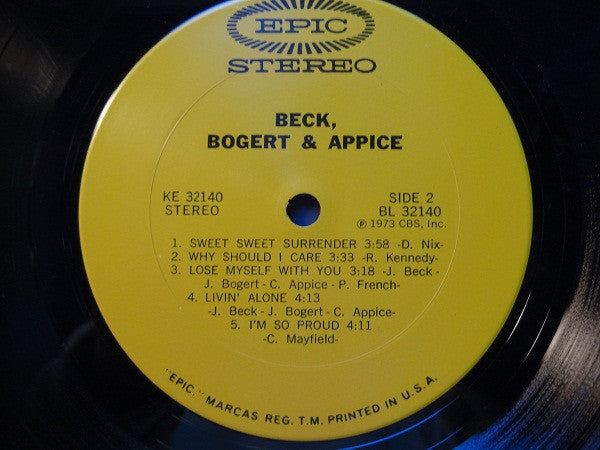 Beck, Bogert & Appice : Beck, Bogert & Appice (LP, Album, San)