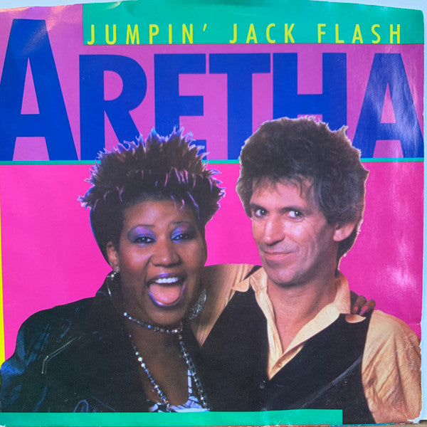 Aretha Franklin : Jumpin' Jack Flash (7", Promo, Cle)