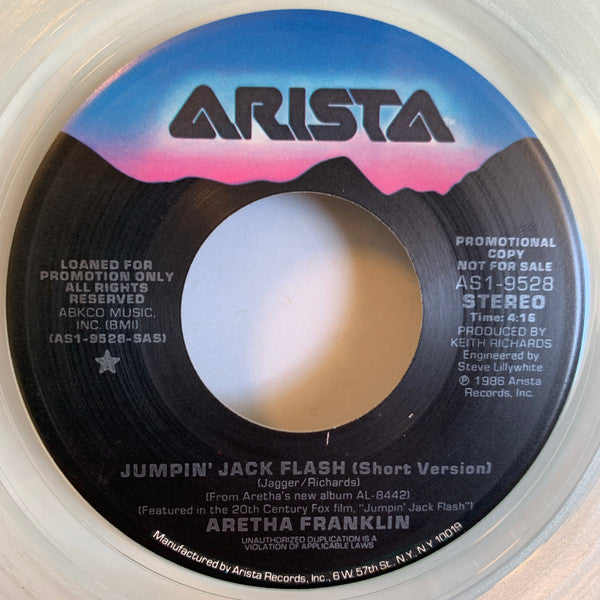 Aretha Franklin : Jumpin' Jack Flash (7", Promo, Cle)