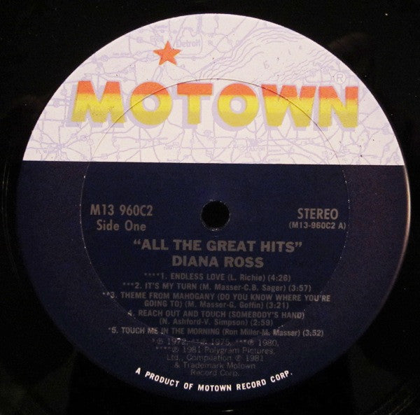 Diana Ross : All The Great Hits (2xLP, Comp, Club, CRC)