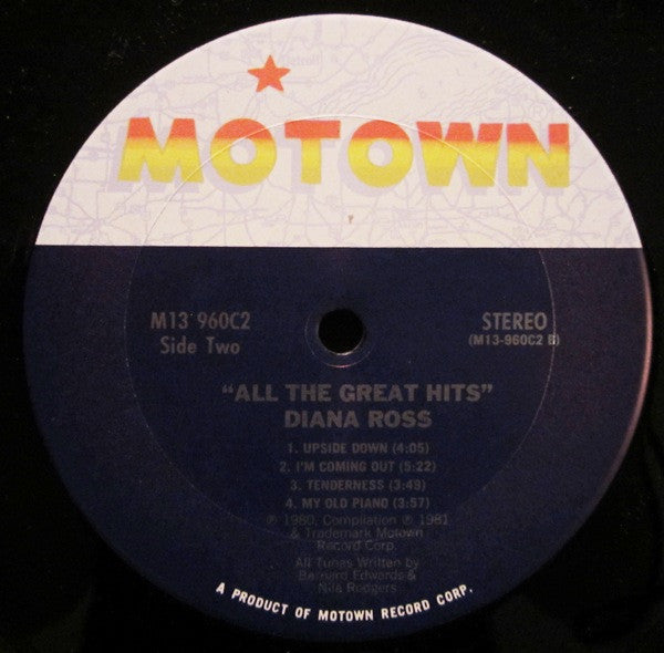 Diana Ross : All The Great Hits (2xLP, Comp, Club, CRC)