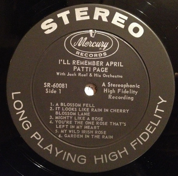 Patti Page : I'll Remember April (LP, Album)