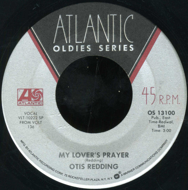 Otis Redding : (Sittin' On) The Dock Of The Bay / My Lover's Prayer (7", Single, RE, RP, SP )
