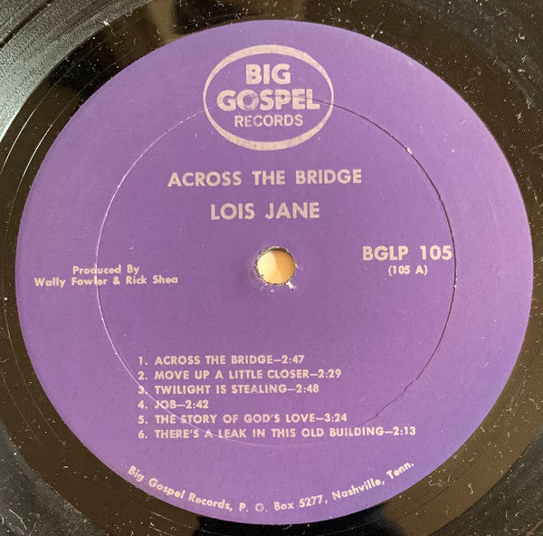 Lois Jane : Across The Bridge (LP, Album)