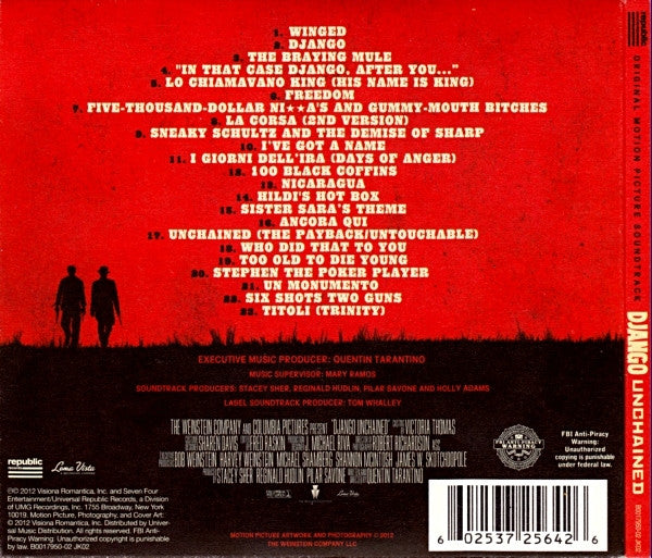 Various : Django Unchained: Original Motion Picture Soundtrack (CD, Album, Comp)