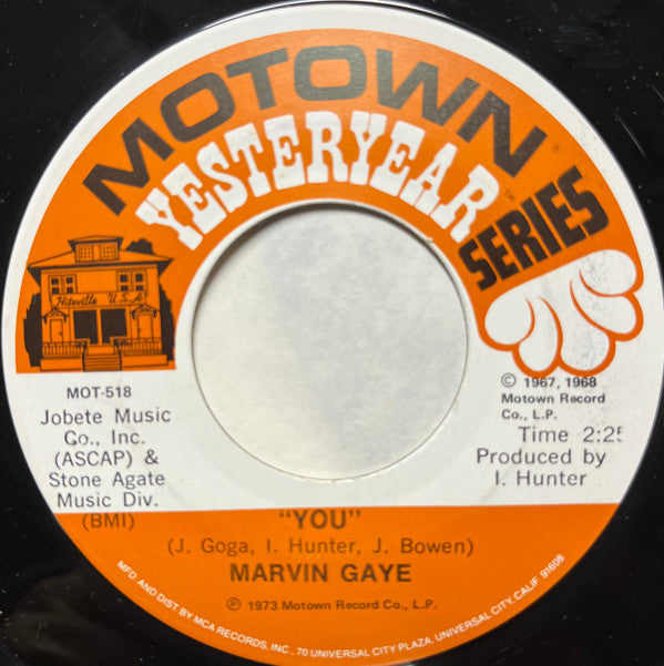Marvin Gaye : I Heard It Through The Grapevine / You (7", Single, RP)