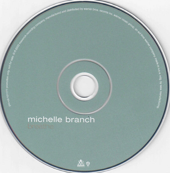 Michelle Branch : Breathe (CD, Single, Promo)
