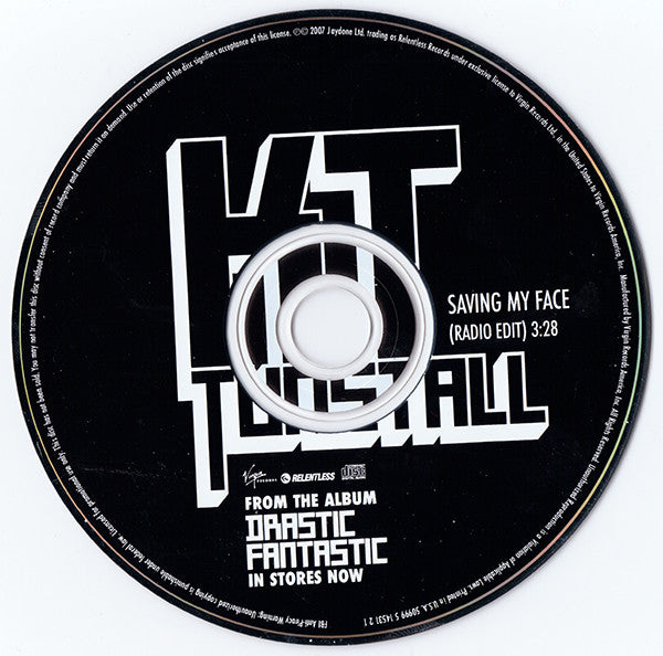 KT Tunstall : Saving My Face (CD, Single, Promo)