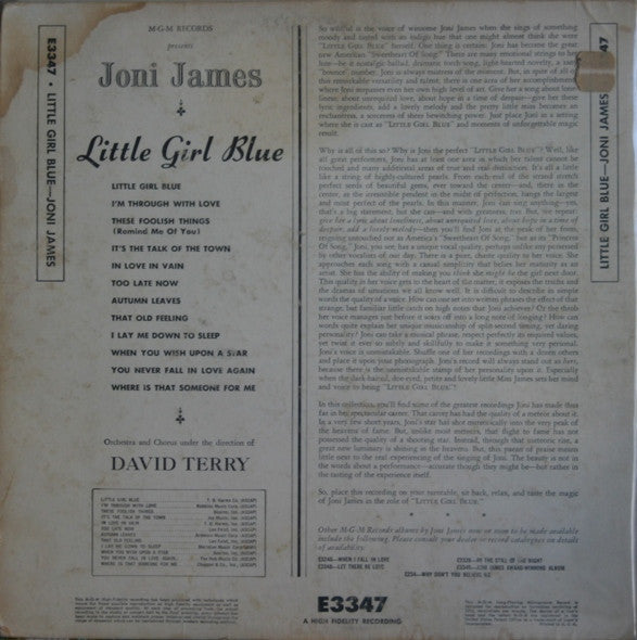 Joni James : Little Girl Blue (LP, Album)