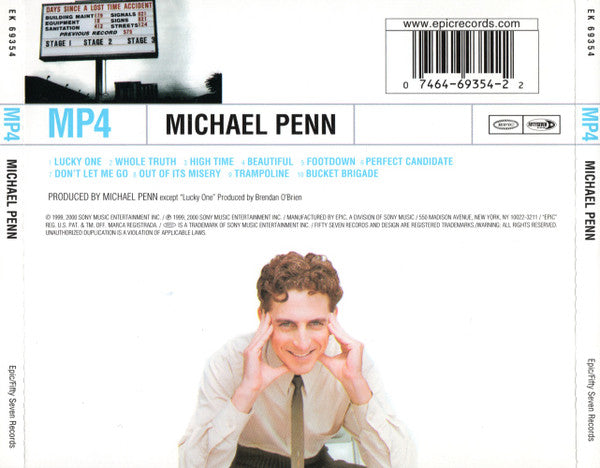 Michael Penn : MP4 [Days Since A Lost Time Accident] (CD, Album)