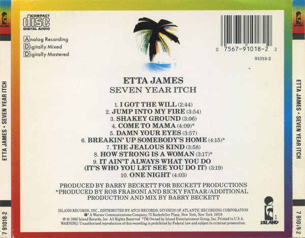 Etta James : Seven Year Itch (CD, Album)