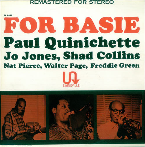 Paul Quinichette : For Basie (LP, Album, RE)