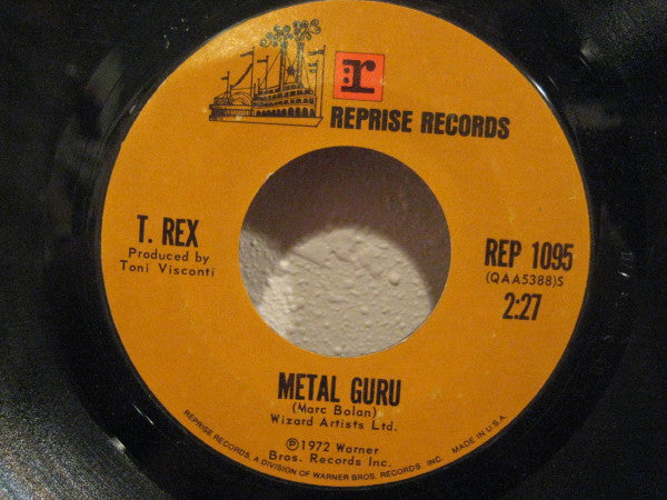 T. Rex : Metal Guru (7", Single)
