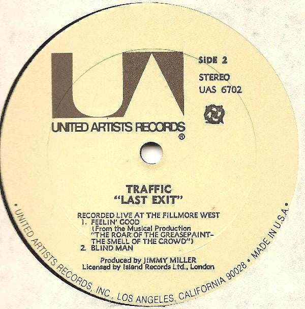 Traffic : Last Exit (LP, Album, RE)