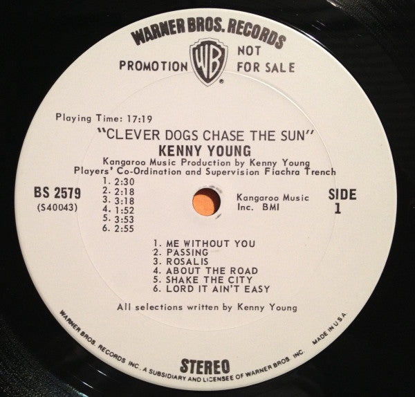 Kenny Young : Clever Dogs Chase The Sun (LP, Promo, Gat)