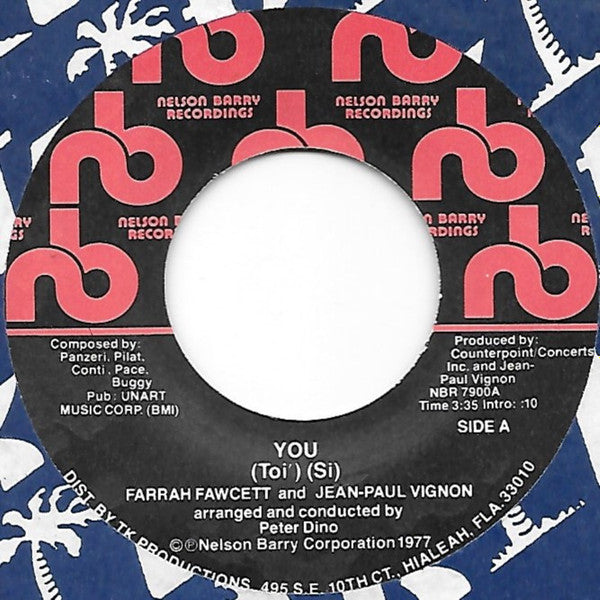 Farrah Fawcett, Jean-Paul Vignon : You  (7", Single)