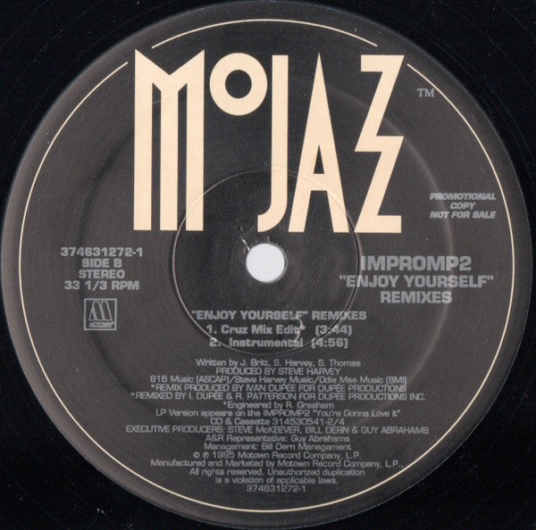 Impromp2 : Enjoy Yourself (Remixes) (12", Promo)