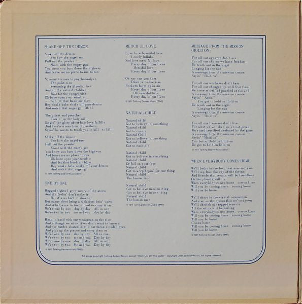 Brewer And Shipley : Shake Off The Demon (LP, Album, Scr)