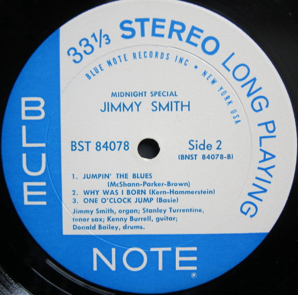 Jimmy Smith : Midnight Special (LP, Album, RE, NY )