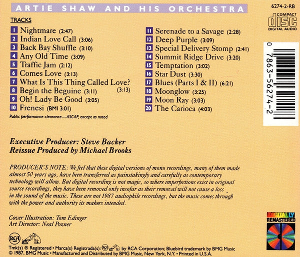Artie Shaw and His Orchestra : Begin The Beguine (CD, Comp, RM)