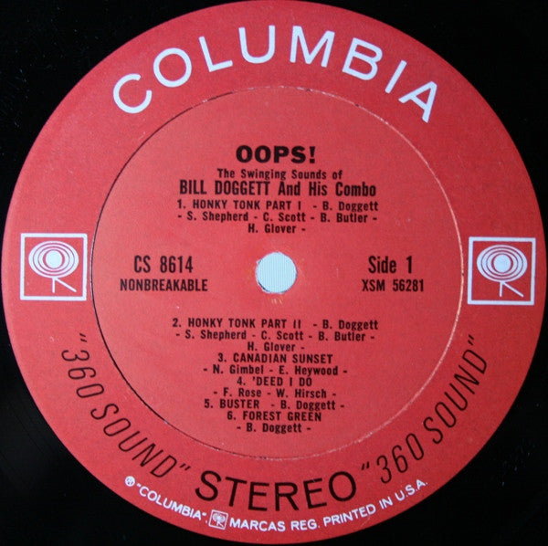 Bill Doggett Combo : Oops! - The Swinging Sounds Of Bill Doggett And His Combo (LP, Album)
