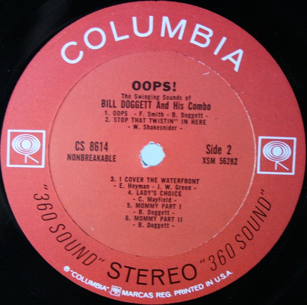 Bill Doggett Combo : Oops! - The Swinging Sounds Of Bill Doggett And His Combo (LP, Album)