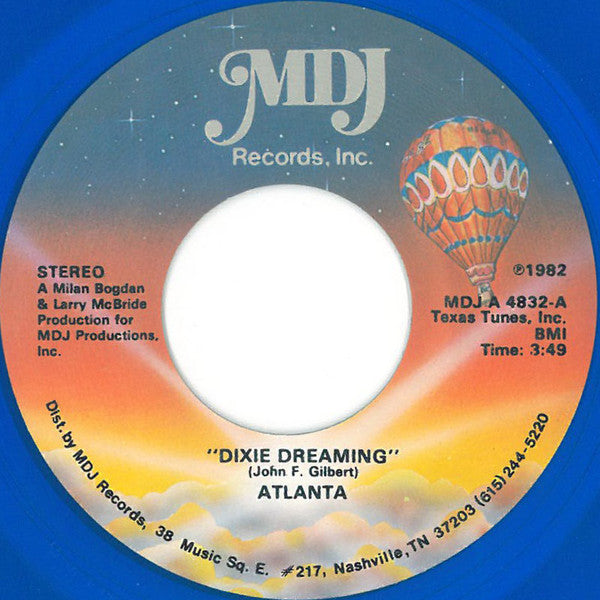Atlanta (6) : Dixie Dreaming / Medley Of The Stars (7", Blu)