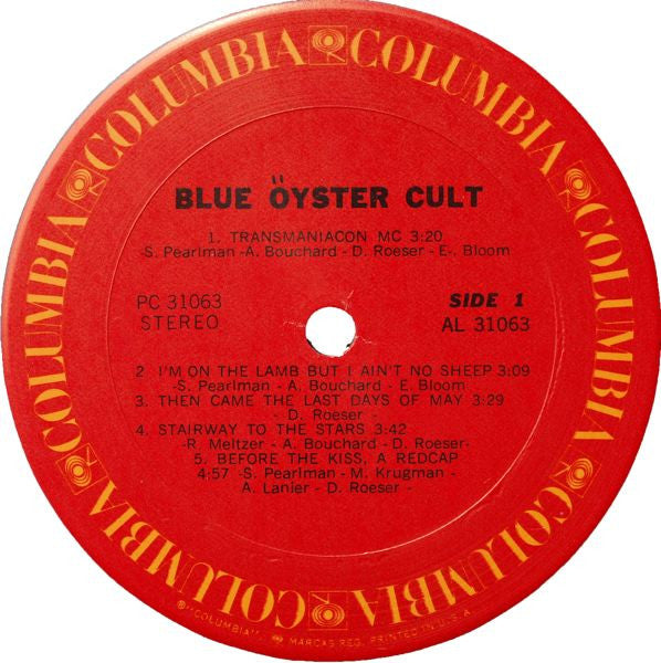 Blue Öyster Cult : Blue Öyster Cult (LP, Album, RE, Pit)