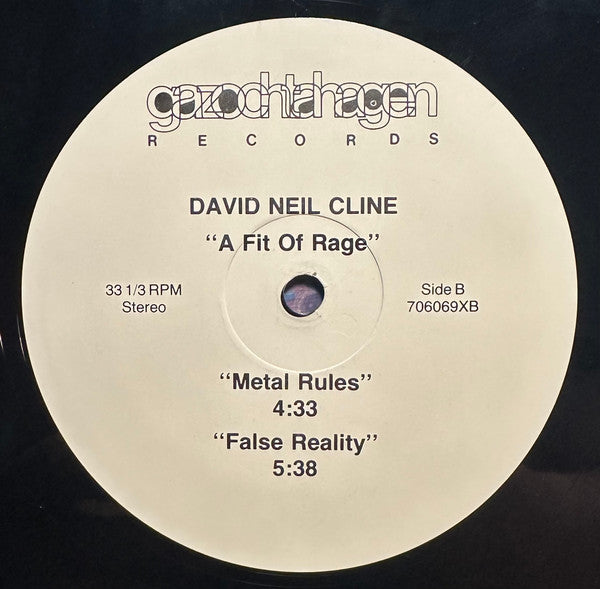 David Neil Cline : A Fit Of Rage (12", EP)