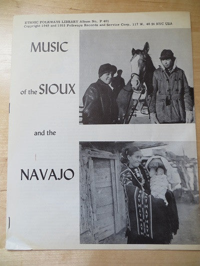 Sioux (3) / Navajo (4) : Music Of The Sioux And The Navajo (LP)