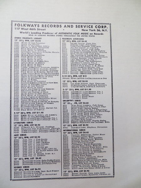 Sioux (3) / Navajo (4) : Music Of The Sioux And The Navajo (LP)