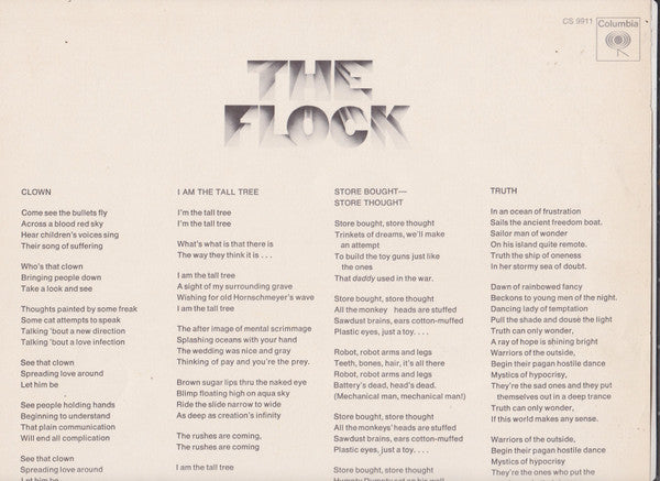 The Flock : The Flock (LP, Album, San)